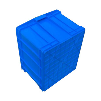 京云灿塑料周转箱长方形加厚可配盖熟胶箱货架收纳盒物流运输框550-350外600*485*360mm