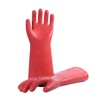 星工（XINGGONG）12KV手型绝缘手套 防触电橡胶手套 防电耐高压 