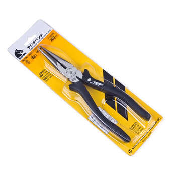 马牌（KEIBA）进口电工尖嘴钳T-308S 尖咀钳 8寸 200mm