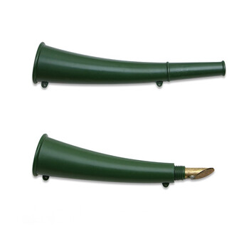 金树叶 军绿色信号喇叭 小喇叭 绿色羊角哨信号喇叭 塑料牛角小喇叭户外救生求生口哨