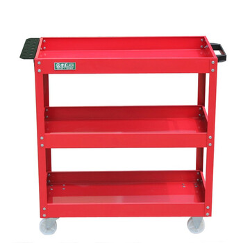 老A LAOA LA111809喷塑红色三层工具推车（常规款）685*345*765mm