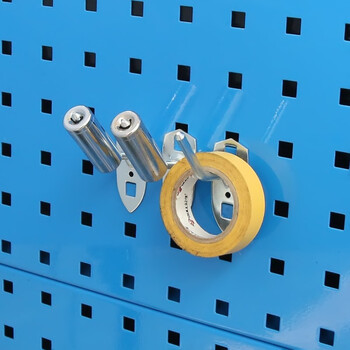 驰兔套筒挂钩五金工具挂板挂钩方孔板挂钩工具货架上墙洞洞板挂钩斜度45mm