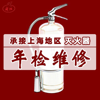 威陆 灭火器检测充装换药 干粉灭火器换粉维修 200KG起拍上海区域 