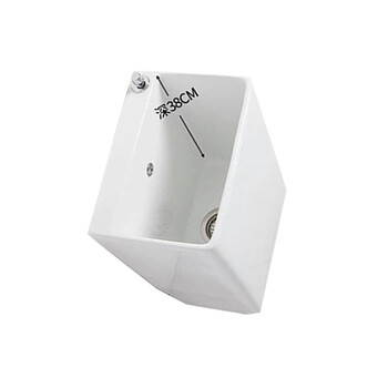 星期十阳台陶瓷洗拖把槽池卫生间落地式卡其色154台控+入墙龙头40cm*28cm*54cm定制	