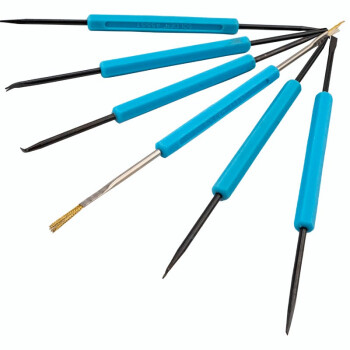 海斯迪克 HKSY-15 焊接辅助工具6件套装 维修助焊工具 PCB拆焊组合 电路板焊接套件 焊接辅助工具6件套