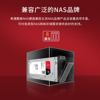 希捷（SEAGATE）NAS硬盘 4TB 256MB 机械硬盘 CMR垂直 静音低耗 数据恢复服务 3.5英寸 希捷酷狼 ST4000VN006