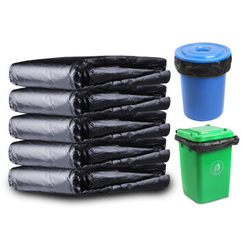 莫恩克 商用大号垃圾袋 黑色加厚塑料垃圾袋 小区物业公司单位分类收纳袋 环保回收袋 80*100CM