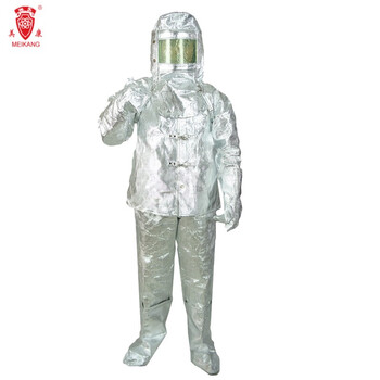 美康 meikang MKF-23 避火服5件套隔热服复合铝箔防火布 XL码 1套
