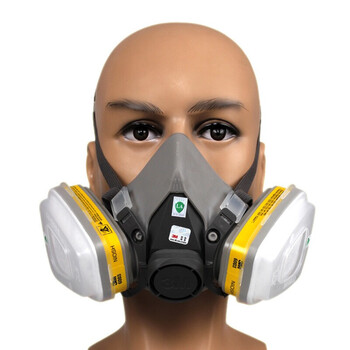 3M6200半面罩+6003CN滤盒+5N11滤棉+501滤棉盖有机气体及蒸气防毒套装6200+6003