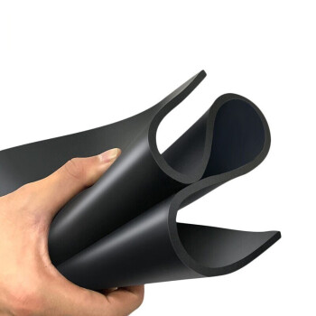 鸣固 绝缘垫 15kv高压橡胶板 配电室绝缘胶垫桌垫 黑色工业耐油地胶皮（1米*5米*6mm）