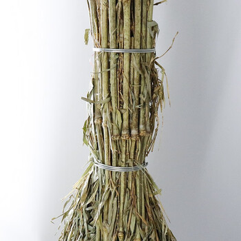 赫思迪格 JG-399 竹子扫把（10个） 竹扫帚 马路工地扫把 环卫大扫帚 竹竿扫帚 3.6斤（加竹杆）10个装