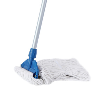 超宝（CHAOBAO）C-014  物业工厂保洁扣式标准地拖把 清洁铝合金杆蜡拖