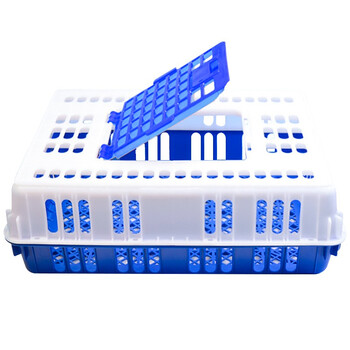 访客 FK 鸡笼周转箱塑料加厚运输筐家禽养殖筐鸡鸭鹅鸽子框鸡笼兔笼周转箱物流筐可拆卸折叠带天窗