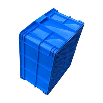 京云灿塑料周转箱长方形加厚可配盖熟胶箱货架收纳盒物流运输框550-300外600*480*310mm