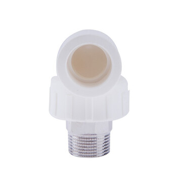 伟星水管ppr管材管件 白色环保ppr水管配件 6分水暖管件 外丝弯头25/6分*1/2 白色