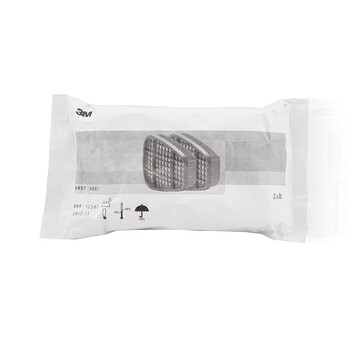 3M 6057 有机/ 无机/ 酸性气体滤盒*2个/包  有效过滤 呼吸阻力低 