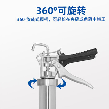 千居美 结构胶枪 软结构胶枪 硅胶枪玻璃胶枪 硅酮995、996、997、998 590ML加厚枪