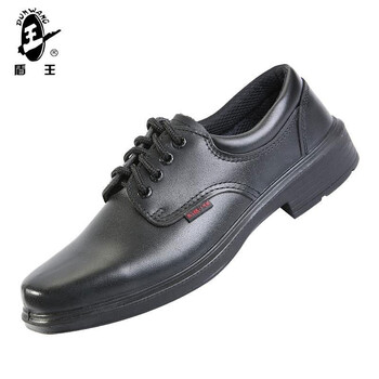 王盾/盾王 8281 6KV电工绝缘安全鞋牛皮劳保鞋男女耐磨防滑耐油耐弱酸碱厨房安全鞋定做 41码 黑色 1双