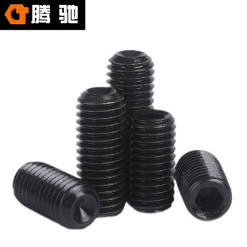 腾驰（CT） 内六角凹端紧定螺丝 DIN916 合金钢 12.9 发黑  M2.5*3(500支/包）