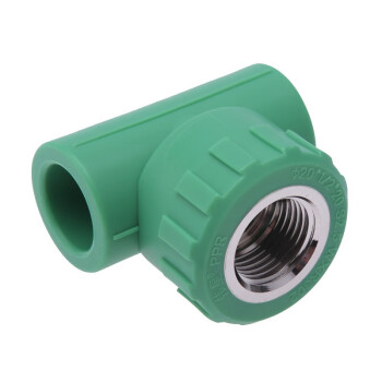 伟星ppr水管配件 ppr管材管件 6分绿色环保水暖管件 内丝三通25/6分*1/2 绿色