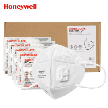 霍尼韦尔（Honeywell）耳带折叠式带阀口罩 KN95级别 H950V防雾霾防尘 防花粉 25只/盒【可定制】