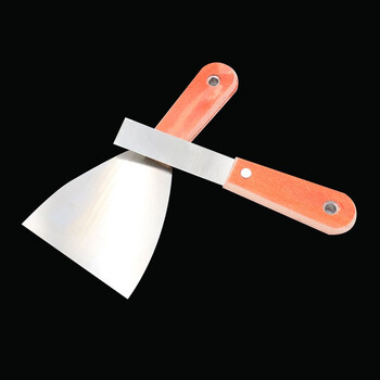 冰禹 BY-7070 木柄灰刀 批墙铲刀 规格全 腻子刀刮刀 普通木柄油灰刀 4寸