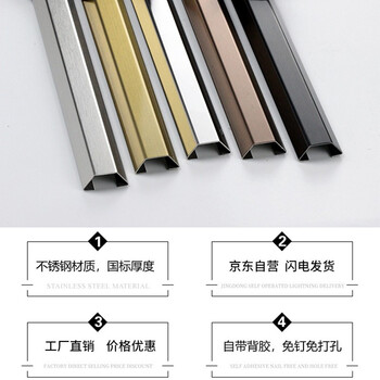 鸣固 不锈钢线槽 线槽板金属防踩耐压走线电线网络线地线槽宽2cm 1米长（玫瑰金）