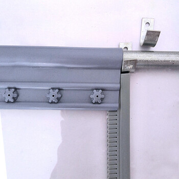 豫之韵 支持定制空调门帘保暖挡风磁铁对吸透明塑料pvc软门帘2.0mm40cm宽2.3m长有配重