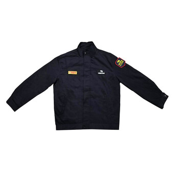 朗固（LANGGU）秋冬夹棉工作服 男女耐磨安监服 长袖工作服套装