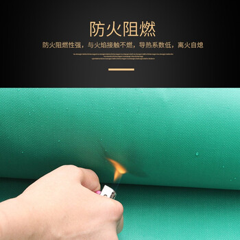 蓝炎 伟诚防火布阻燃布耐高温三防布 1m²/0.35mm厚