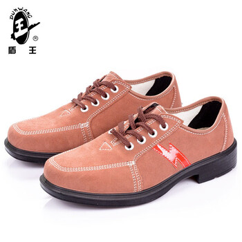 王盾/盾王 9778绝缘6KV安全鞋牛绒皮劳保鞋男女耐磨防滑耐油耐弱酸碱厨房安全鞋定做 40码 1双