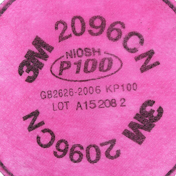 3M 2096CN  P100酸性气体异味颗粒物滤棉 可搭配6200/7502半面罩 2片/包