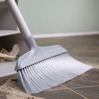 意大利施达扫把簸箕套装组合 长柄软毛家务笤帚 扫地扫水地板清洁工具神器 4节杆扫把配垃圾铲TM-DPC 353GY