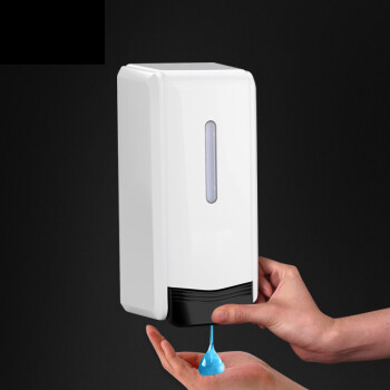 跃坤（YUEKUN）手动消毒机 洗手间洗手液机黑白款LGC 1000ml皂液机【凝胶/乳液款】