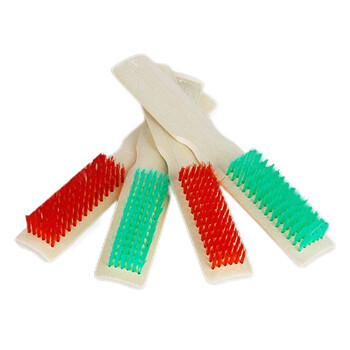 益美得 LSL8562 竹制硬毛鞋刷洗衣房清洁衣物刷子多功能清洁刷子 竹柄彩色鞋刷（颜色随机）