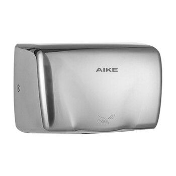 艾克（AIKE）AK2803A 商务酒店智能感应不锈钢小体积干手器学校幼儿园洗手烘干机 横式UV杀菌拉丝款