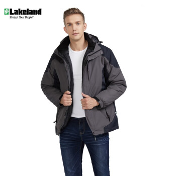 雷克兰(Lakeland)PR10户外冲锋衣短款防寒服防风登山服滑雪服 (不含内胆) PR10 灰色 L