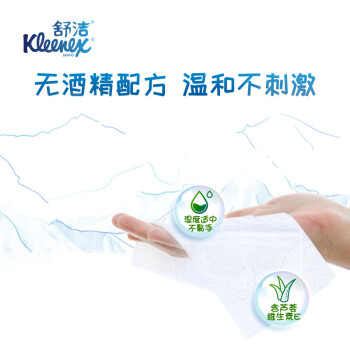 舒洁（Kleenex）金佰利  消毒湿巾\10片/包 杀菌湿巾 不含酒精不刺激  10包/提 91345【工厂专用】