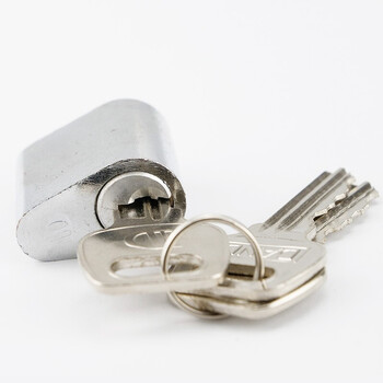 冰禹 BYB-183 防火门锁芯通道锁芯逃生锁电箱锁芯 铝芯不通开（三把钥匙）