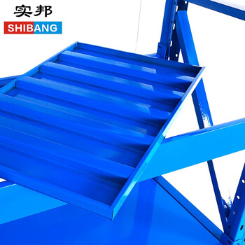实邦货架置物架仓储货架展示架铁架仓库货架蓝色300kg主架长120*宽60*高200