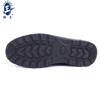 王盾/盾王 8555-2工作鞋黑色牛皮工作鞋男款耐磨防滑男鞋定做 42码 黑色 1双