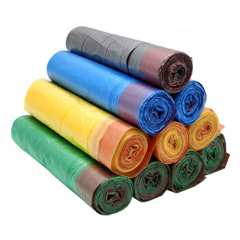 康乐洁 K-707  穿绳垃圾袋厨房办公室客厅加厚一次性塑料袋 45*50cm 75只