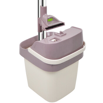 益美得   FW1169 免手洗拖把套装自刷洗平板拖把干湿两用   拖把套装  米色