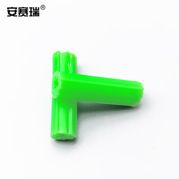 安赛瑞 塑料膨胀管 螺丝钉膨胀管锚栓 塑料膨胀塞 膨胀螺丝螺栓 绿色 M8×27mm（1000个装） 24374