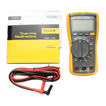 福禄克（FLUKE）F117C 真有效值数字万用表交直流600V含检测报告 3年维保