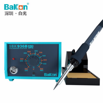 安赛瑞 焊台电烙铁 65W可调恒温高效电烙铁 高效低频电焊台SBK936B 企业可定制 白光BAKON 420231