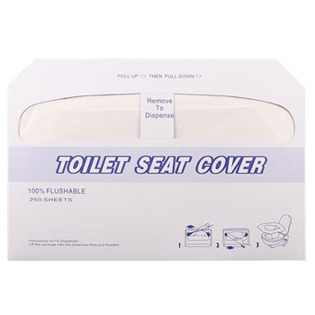 冰禹 BYA-13 可溶水一次性马桶垫(250张/盒)坐垫纸 坐便纸 1/2折木浆16克 20盒