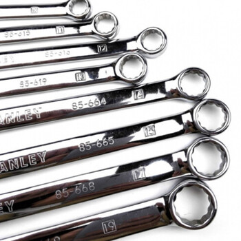 史丹利（STANLEY）85-616-1-22 强力型公制精抛光两用长扳手 12mm