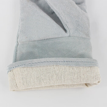 求同耐劳仕5212双层34cm植棉牛皮电焊手套隔热耐磨耐高温透气焊接手套 5212 双层