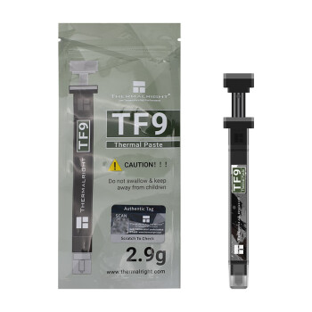 Thermalright(利民) TF9(2.9g)(散热配件/CPU散热膏/2.9g装/导热系数14/笔记本导热膏/附带利民刮刀)